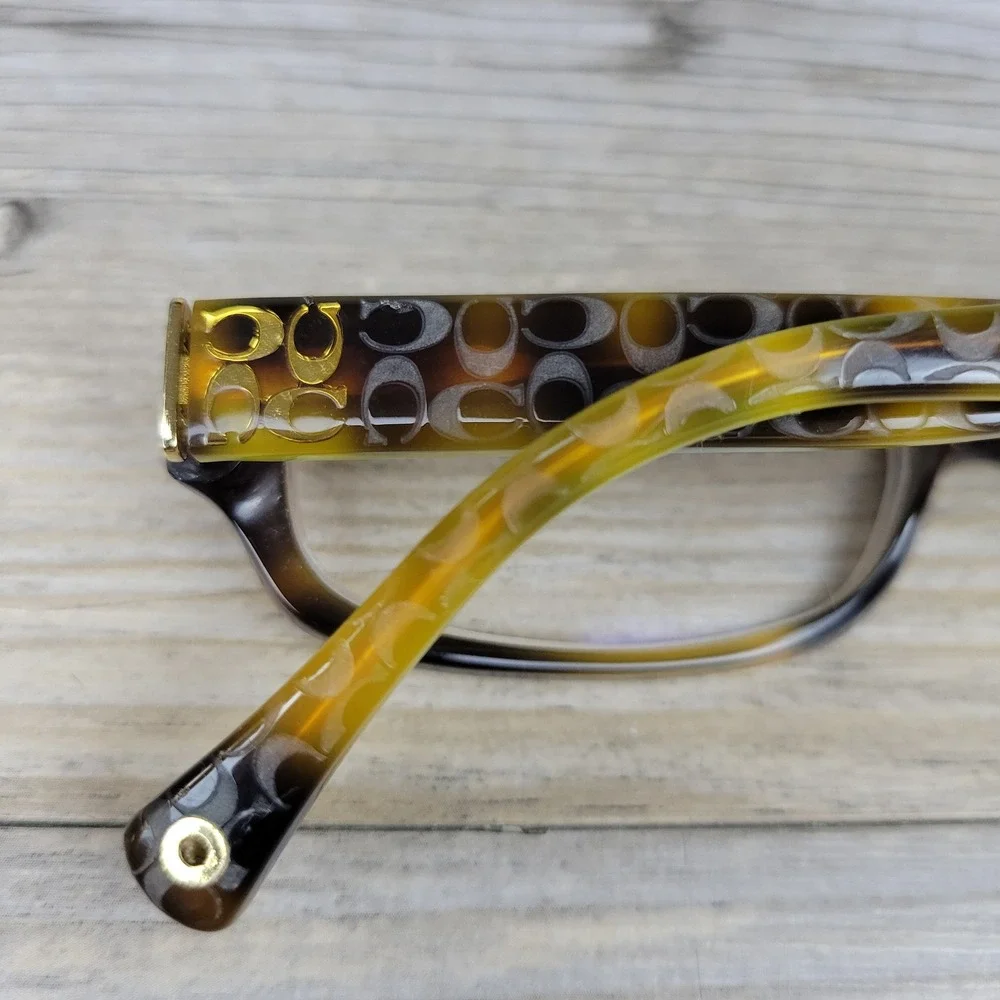 Coach Eyeglasses Frames HC 6001 Emily 5052 Tortoise Lime Green Women 50-15-135